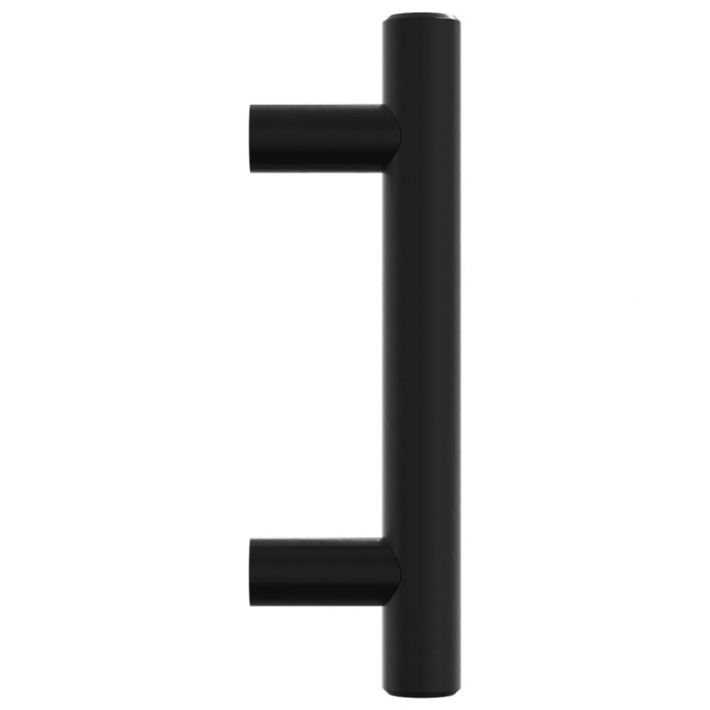 Möbelgriffe 20 Stk. Schwarz 64 mm Edelstahl