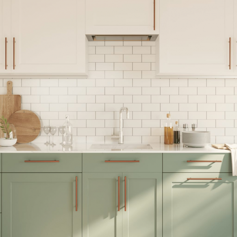 Möbelgriffe 20 Stk. Bronzen 192 mm Edelstahl