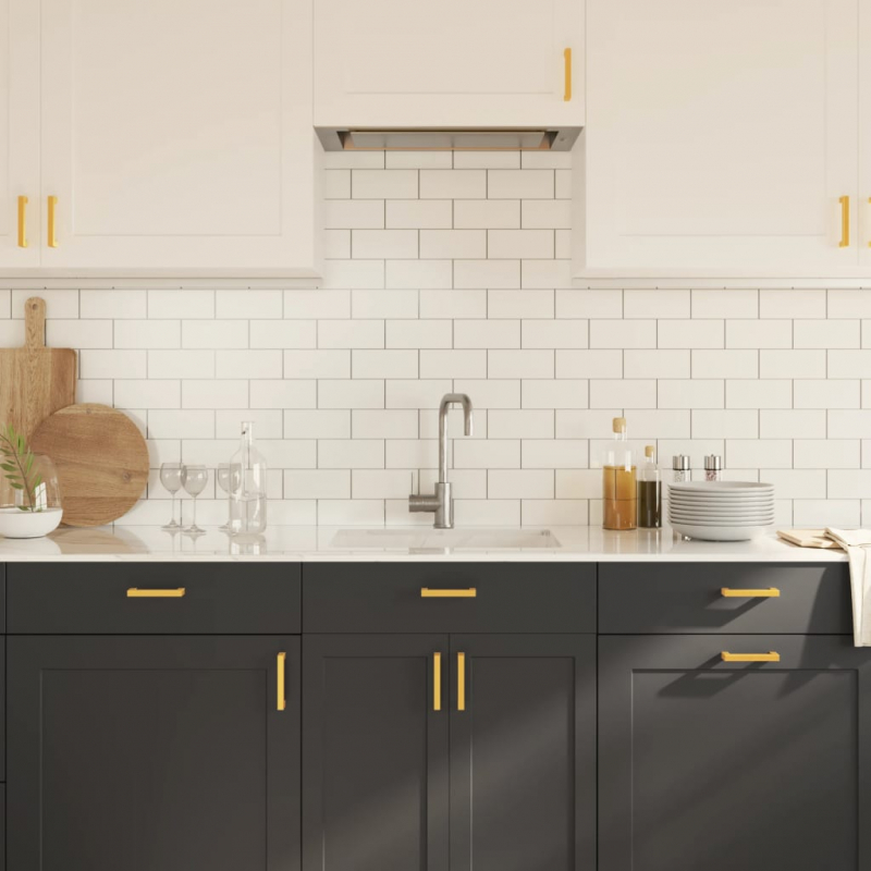 Möbelgriffe 20 Stk. Golden 96 mm Edelstahl