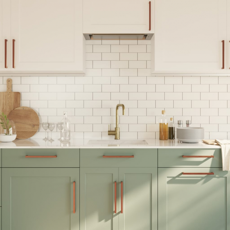 Möbelgriffe 20 Stk. Bronzen 224 mm Edelstahl