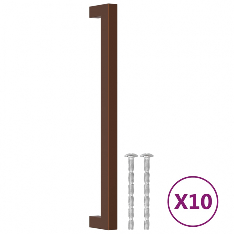 Möbelgriffe 10 Stk. Bronzen 224 mm Edelstahl