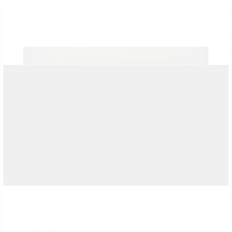 Bettgestell mit Kopf- und Fußteil Weiß 90x190 cm