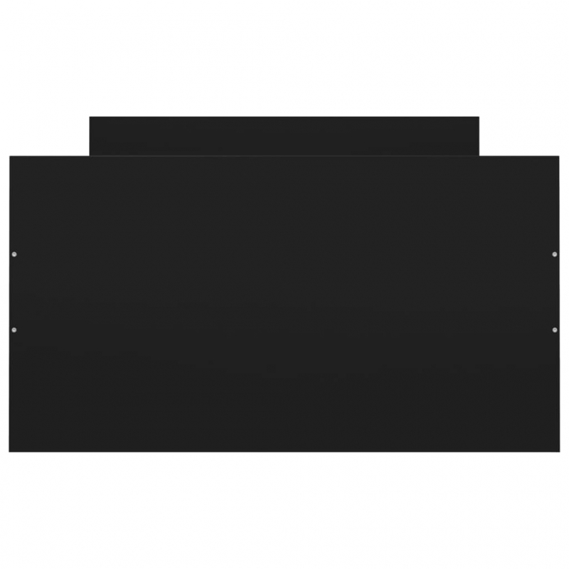 Bettgestell mit Kopf- und Fußteil Schwarz 90x190 cm