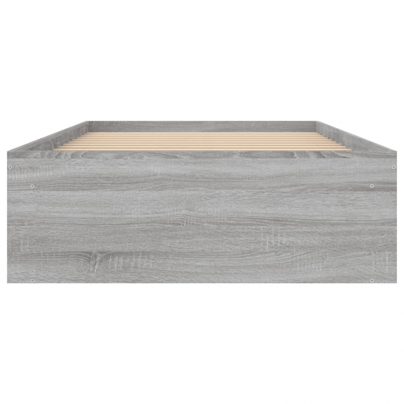 Bettgestell Grau Sonoma 100x200 cm