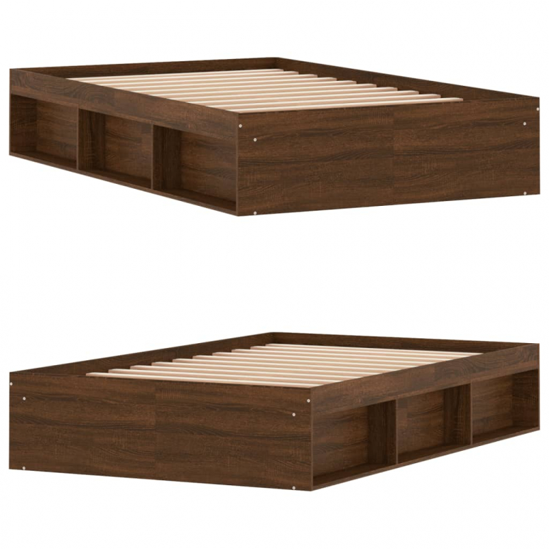 Bettgestell Braun Eichen-Optik 120x200 cm