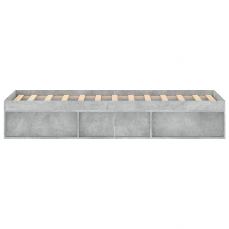 Bettgestell Betongrau 120x190 cm