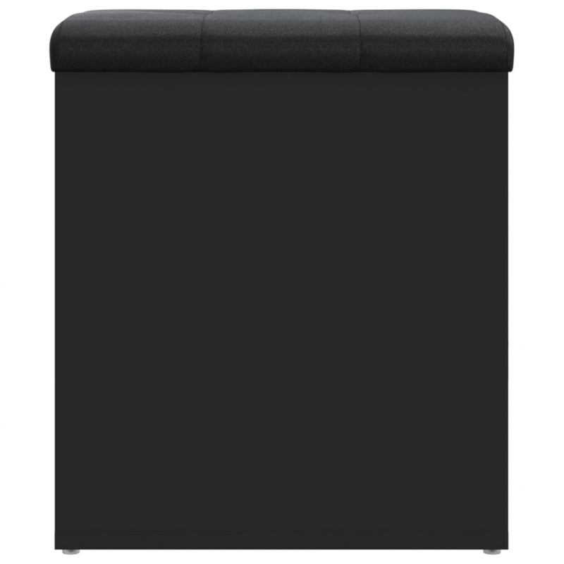 Sitzbank mit Stauraum Schwarz 42x42x45 cm Holzwerkstoff