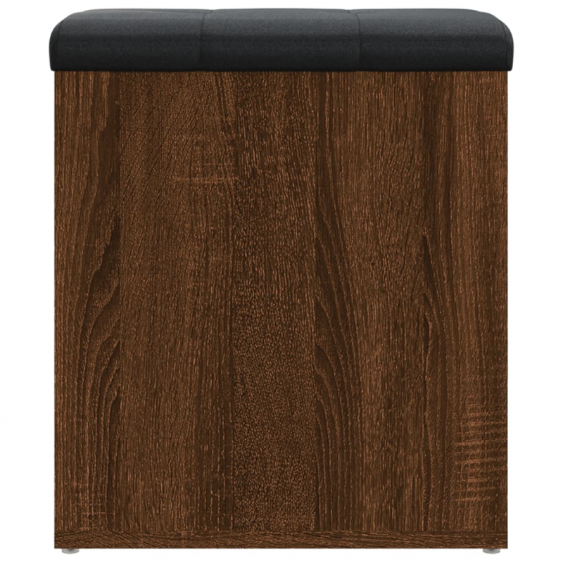 Sitzbank mit Stauraum Braun Eiche 42x42x45 cm Holzwerkstoff