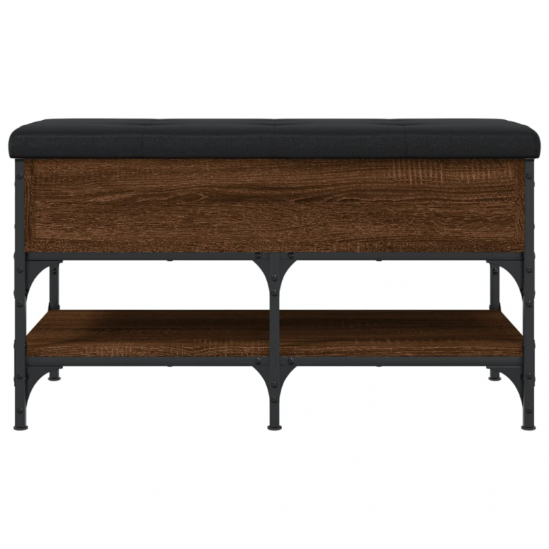 Schuhbank Braun Eichen-Optik 82x42x45 cm Holzwerkstoff