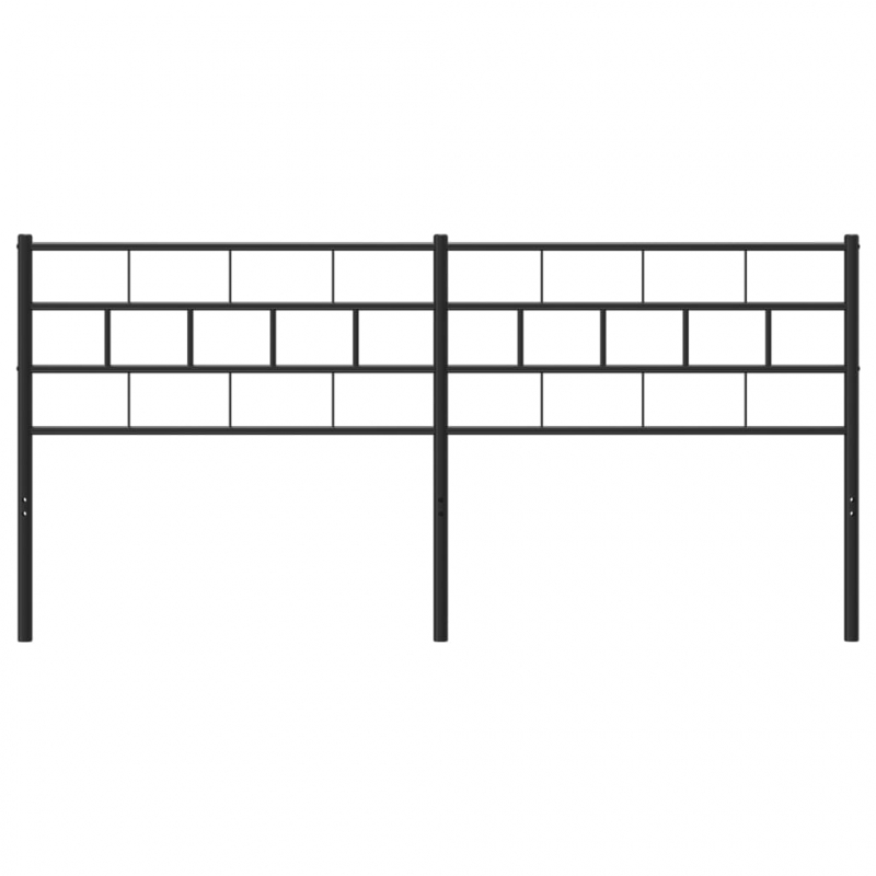 Kopfteil Metall Schwarz 193 cm