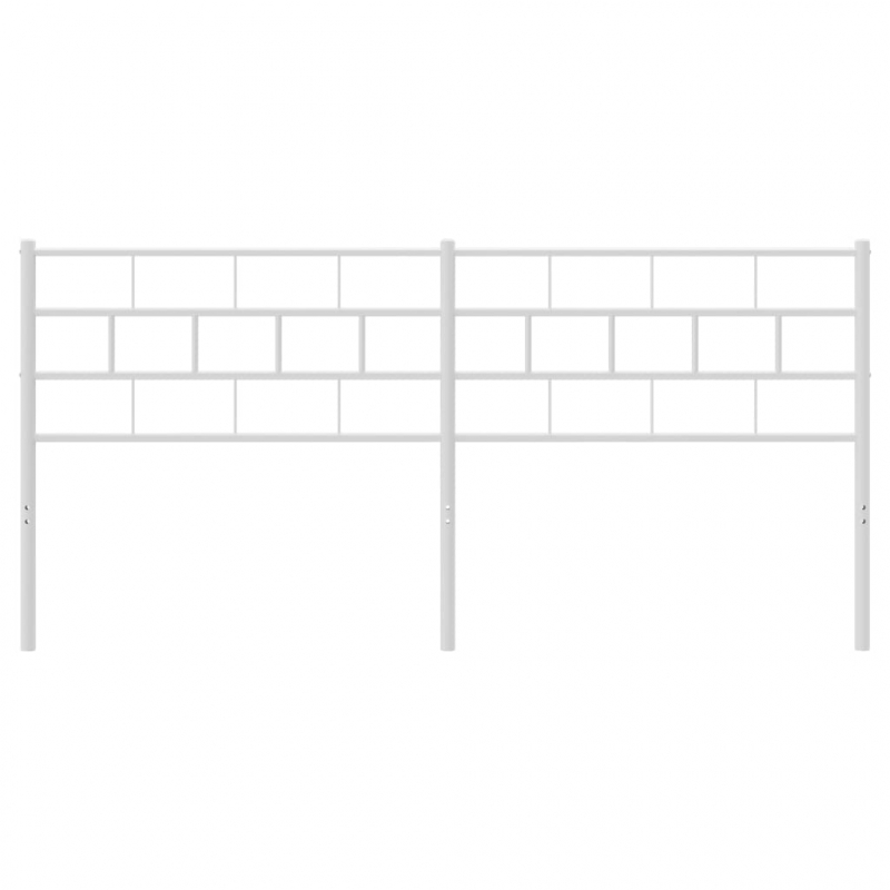 Kopfteil Metall Weiß 193 cm