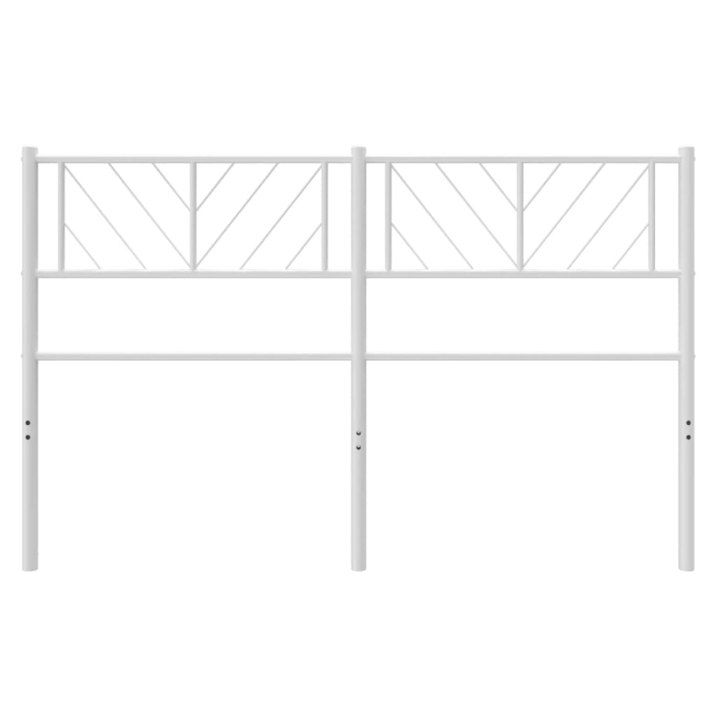 Kopfteil Metall Weiß 135 cm