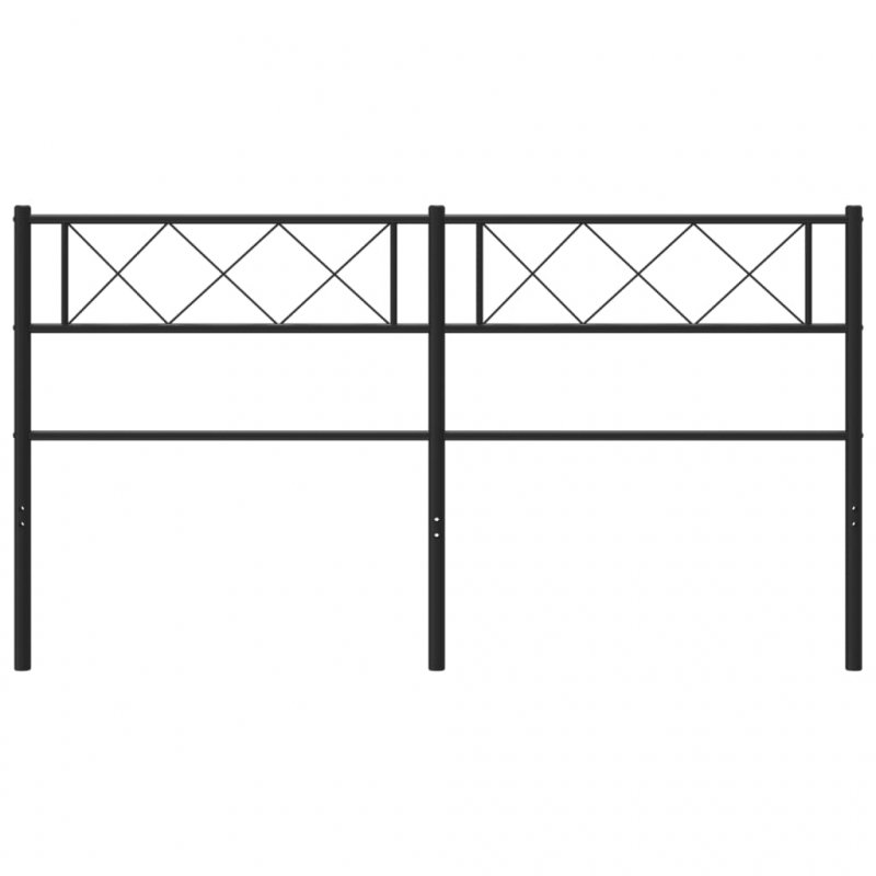 Kopfteil Metall Schwarz 150 cm