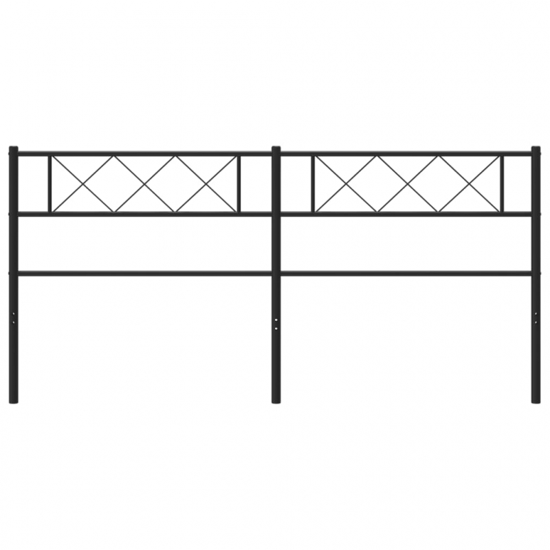 Kopfteil Metall Schwarz 193 cm