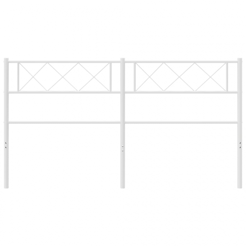 Kopfteil Metall Weiß 120 cm