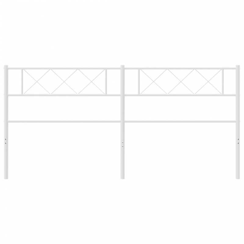 Kopfteil Metall Weiß 180 cm