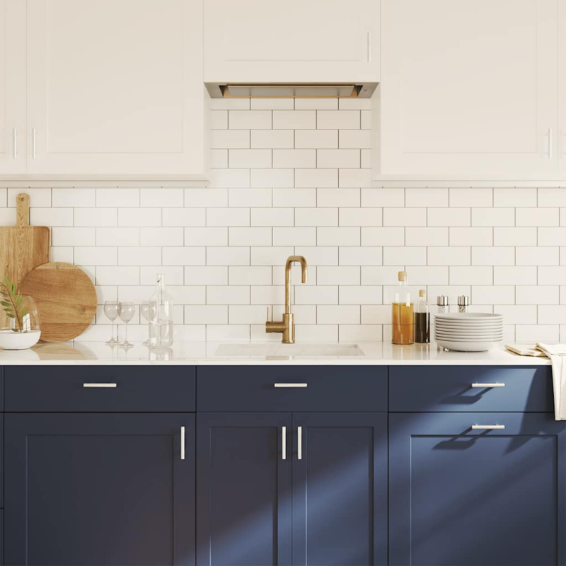 Möbelgriffe 10 Stk. Silbern 64 mm Edelstahl