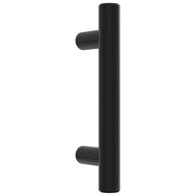 Möbelgriffe 10 Stk. Schwarz 64 mm Edelstahl