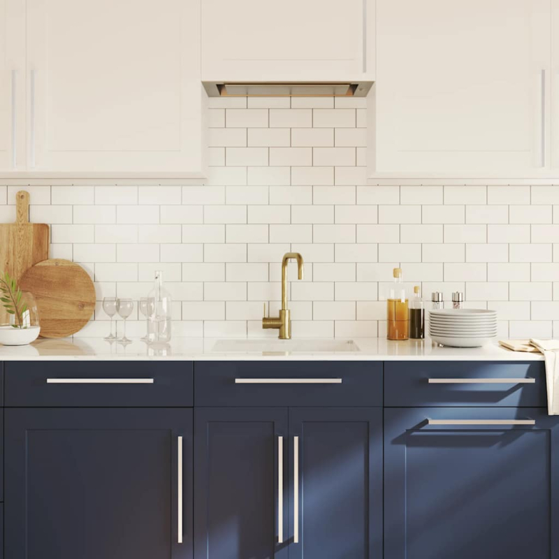 Möbelgriffe 5 Stk. Silbern 320 mm Edelstahl