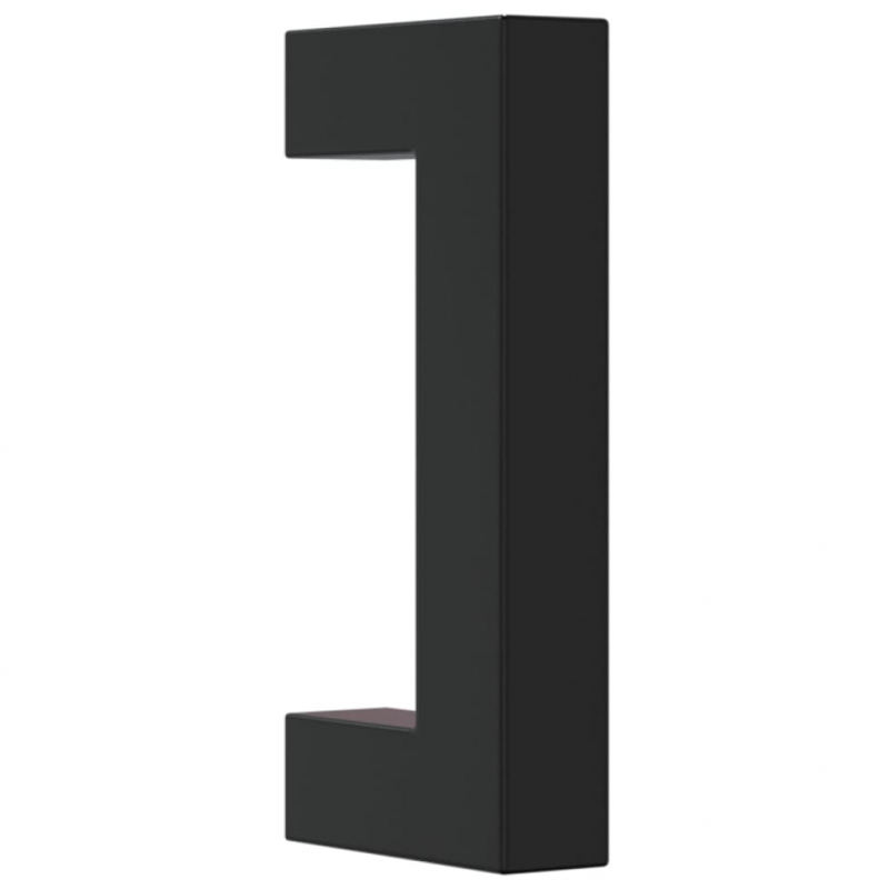 Möbelgriffe 10 Stk. Schwarz 64 mm Edelstahl