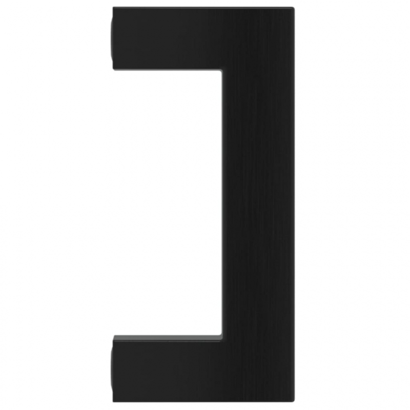 Möbelgriffe 10 Stk. Schwarz 64 mm Edelstahl