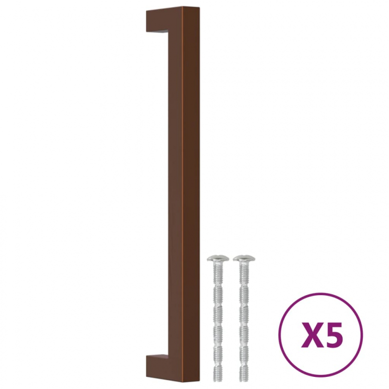 Möbelgriffe 5 Stk. Bronzen 192 mm Edelstahl