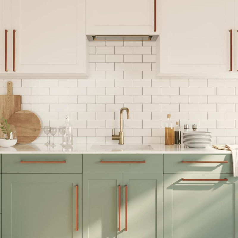 Möbelgriffe 5 Stk. Bronzen 320 mm Edelstahl