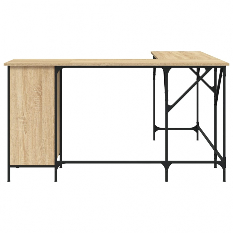 Schreibtisch Sonoma-Eiche 141x141x75 cm Holzwerkstoff