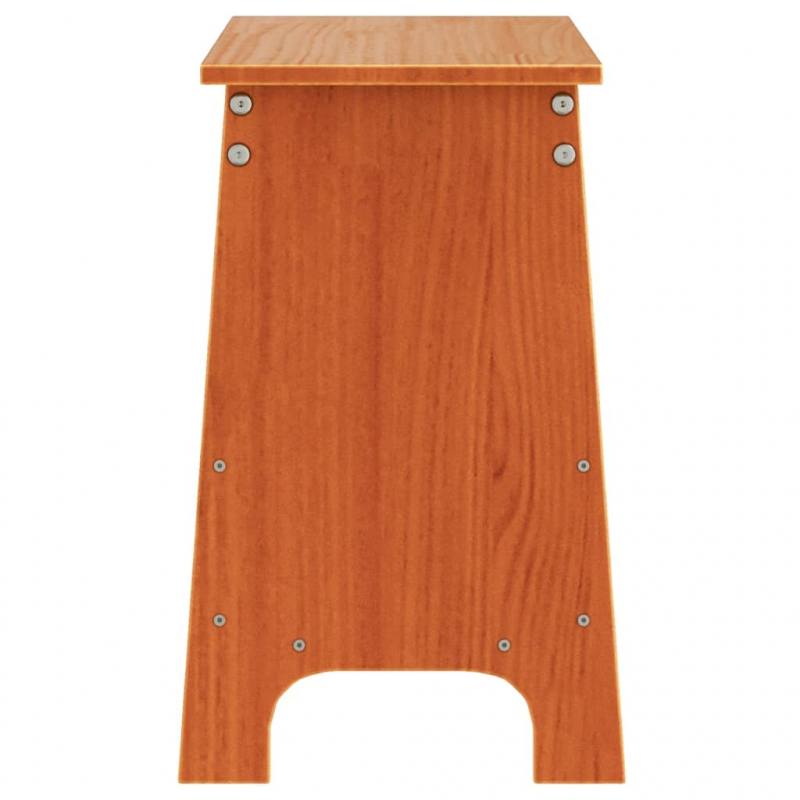 Flurbank Wachsbraun 60x28x45 cm Massivholz Kiefer