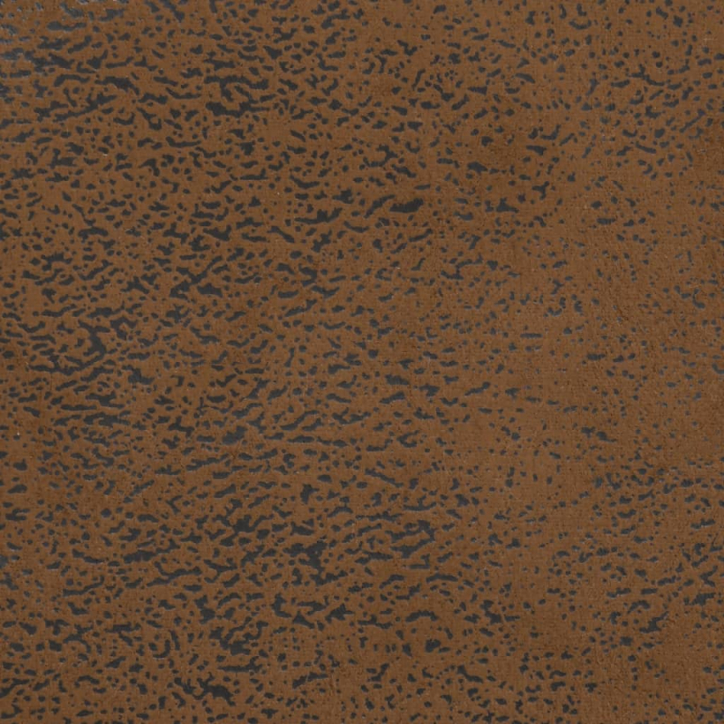 Sitzbank mit Kissen Braun 113x64,5x75,5 cm Wildleder-Optik