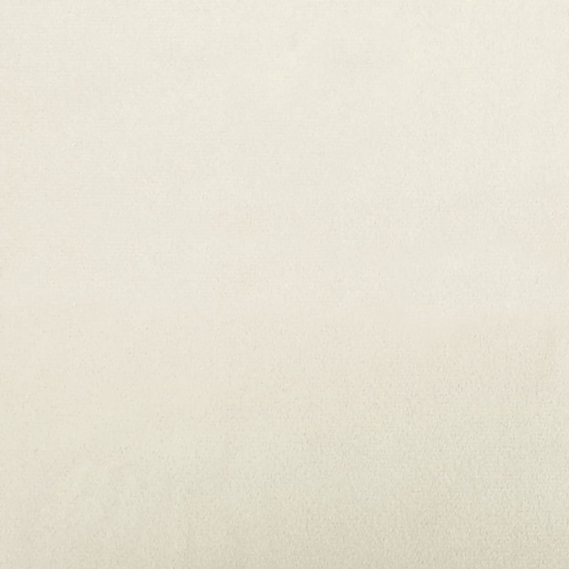 Sitzbank mit Kissen Creme 120,5x65x75 cm Samt