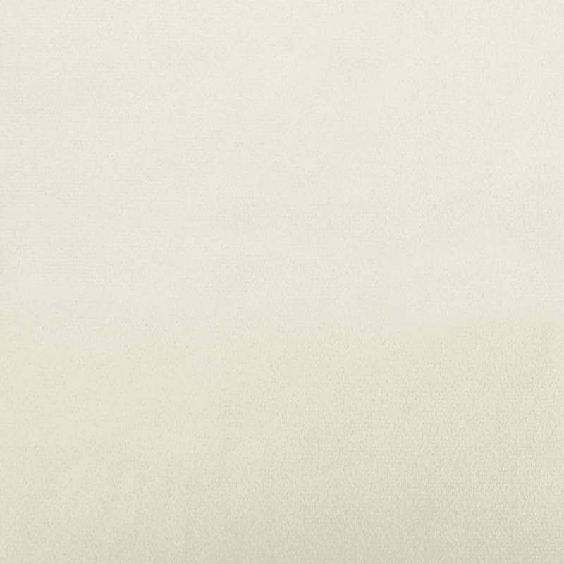 Sitzbank mit Rückenlehne Creme 119,5x64,5x75 cm Samt