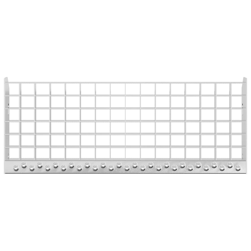 Gitterroststufe 60x24x7 cm Verzinkter Stahl