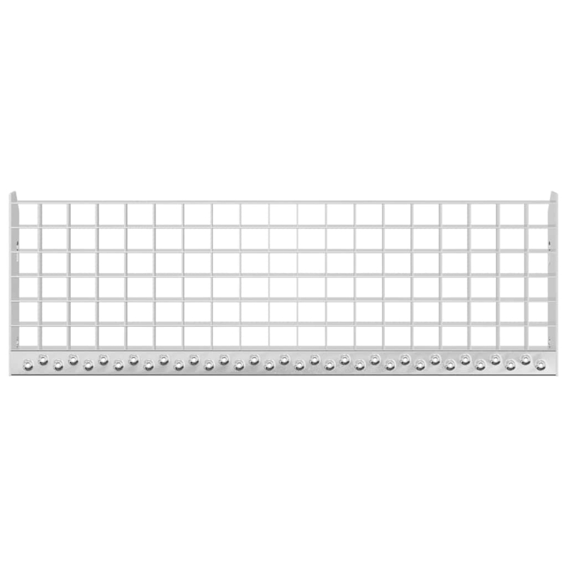 Gitterroststufe 70x24x7 cm Verzinkter Stahl