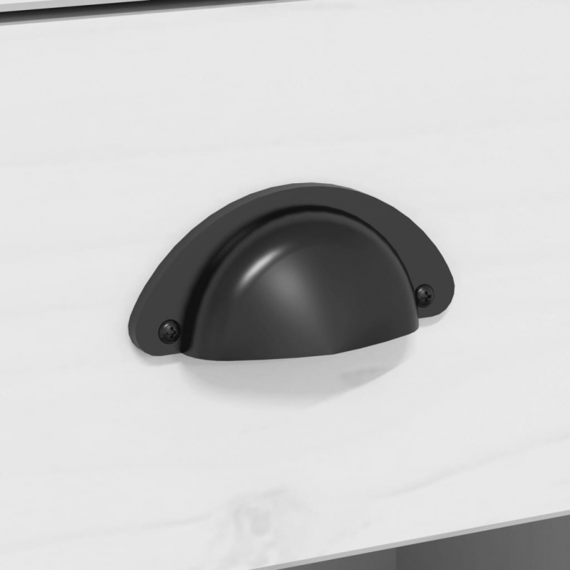 Highboard BODO Weiß Braun 115,5x43x200,5 cm Massivholz Kiefer