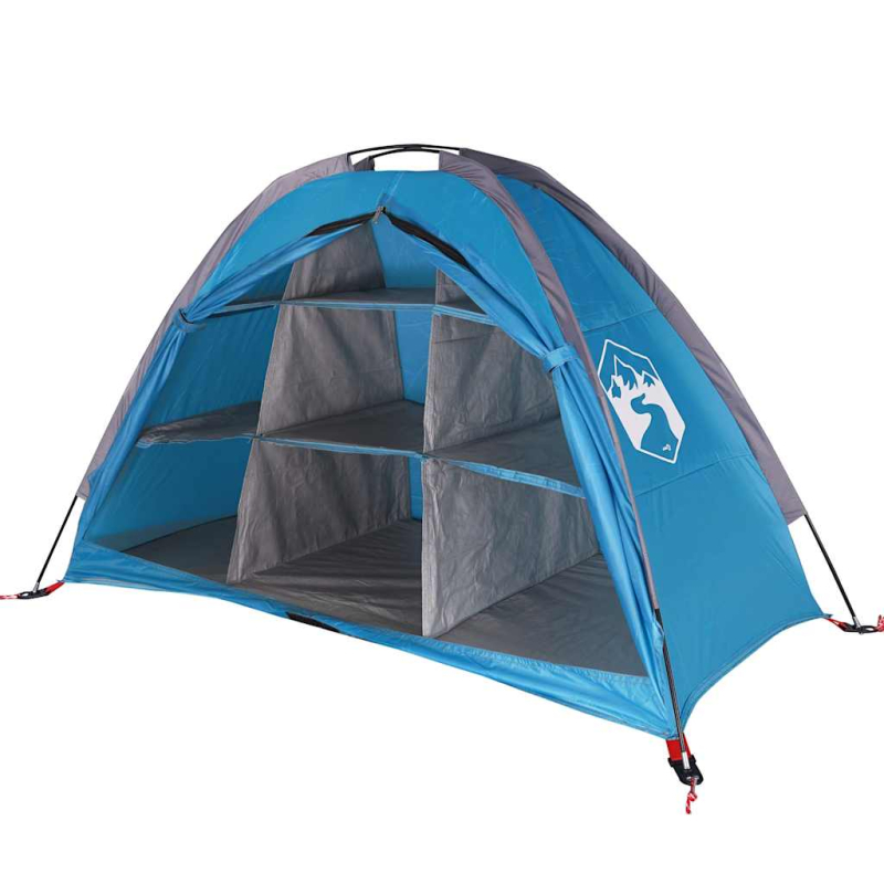 Camping-Organizer-Zelt 9 Fächer Blau Wasserdicht