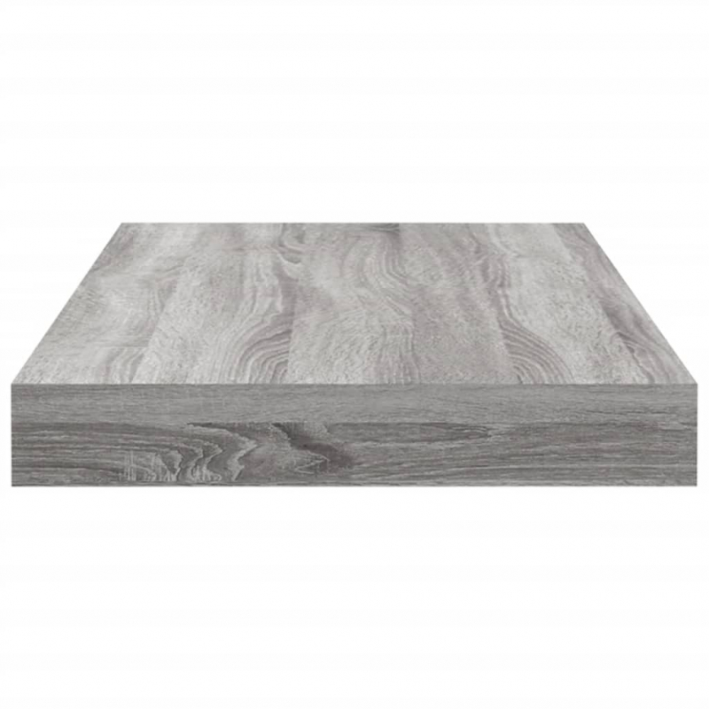 Wandregale 4 Stk. Grau Sonoma 40x10x1,5 cm Holzwerkstoff