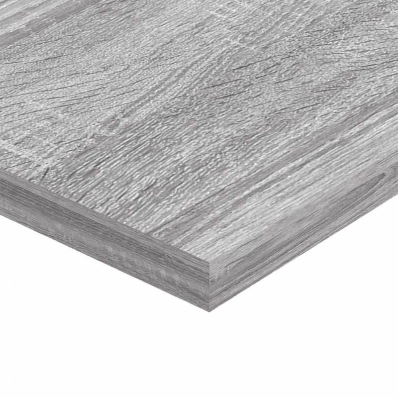Wandregale 4 Stk. Grau Sonoma 100x20x1,5 cm Holzwerkstoff