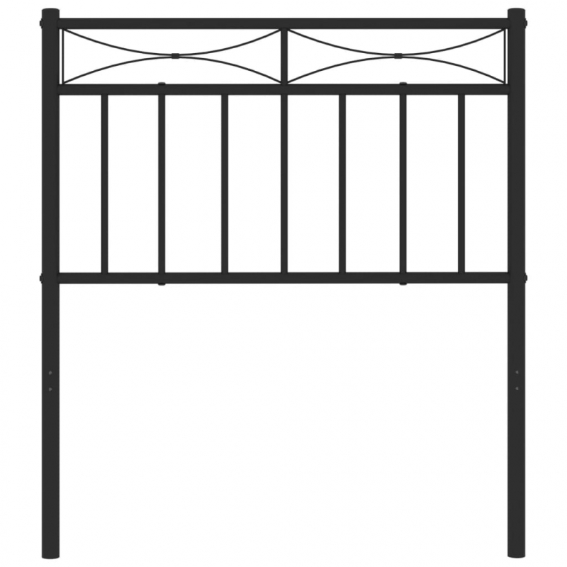 Kopfteil Metall Schwarz 75 cm