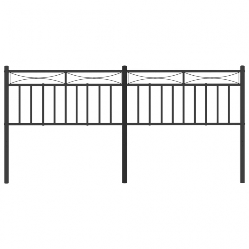 Kopfteil Metall Schwarz 200 cm