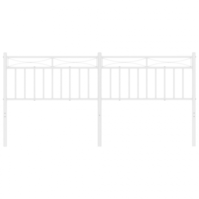 Kopfteil Metall Weiß 193 cm