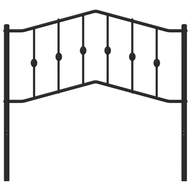 Kopfteil Metall Schwarz 100 cm