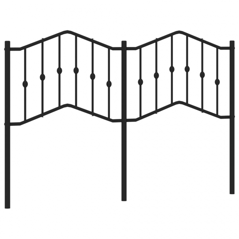 Kopfteil Metall Schwarz 150 cm