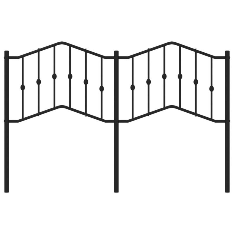 Kopfteil Metall Schwarz 150 cm