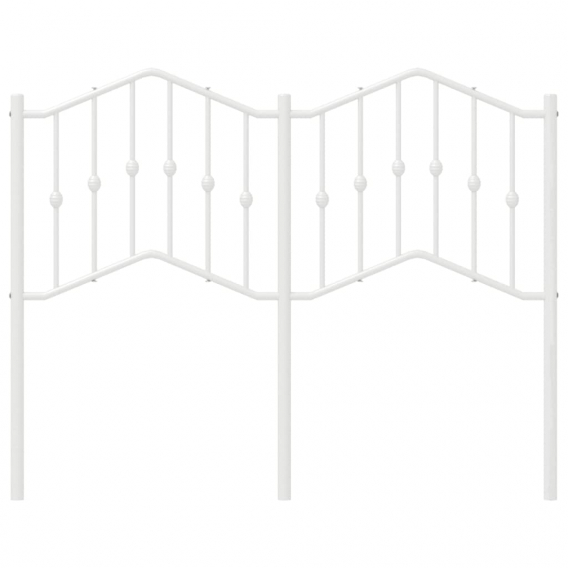 Kopfteil Metall Weiß 120 cm