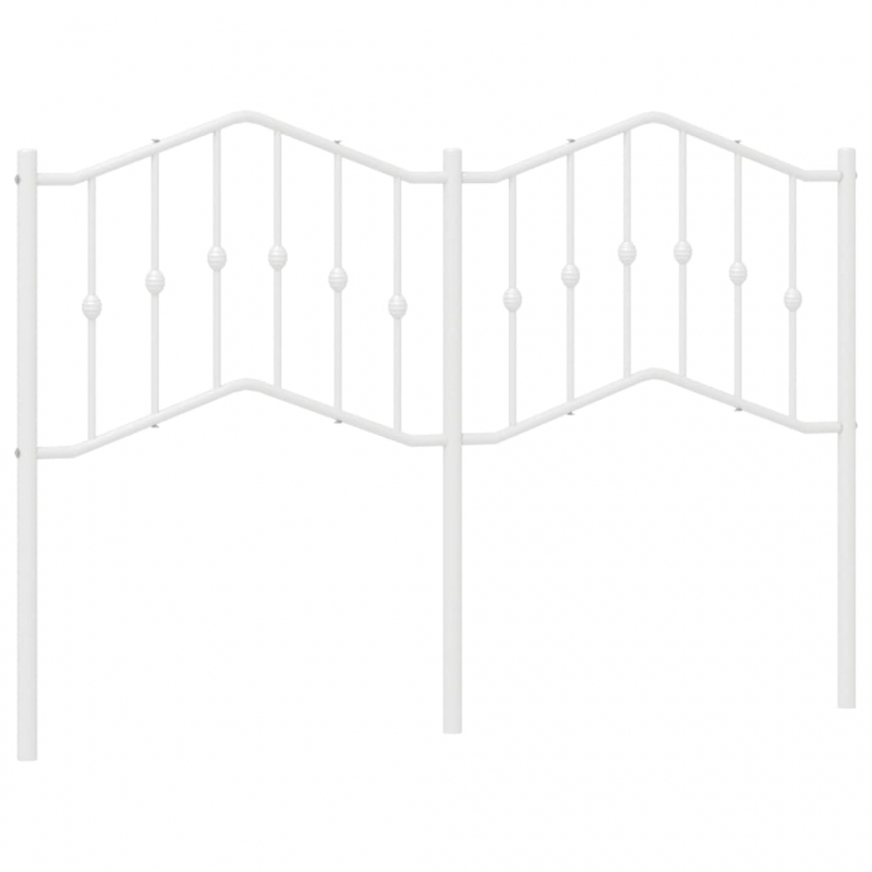 Kopfteil Metall Weiß 150 cm