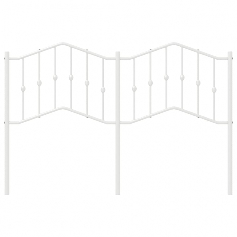 Kopfteil Metall Weiß 150 cm