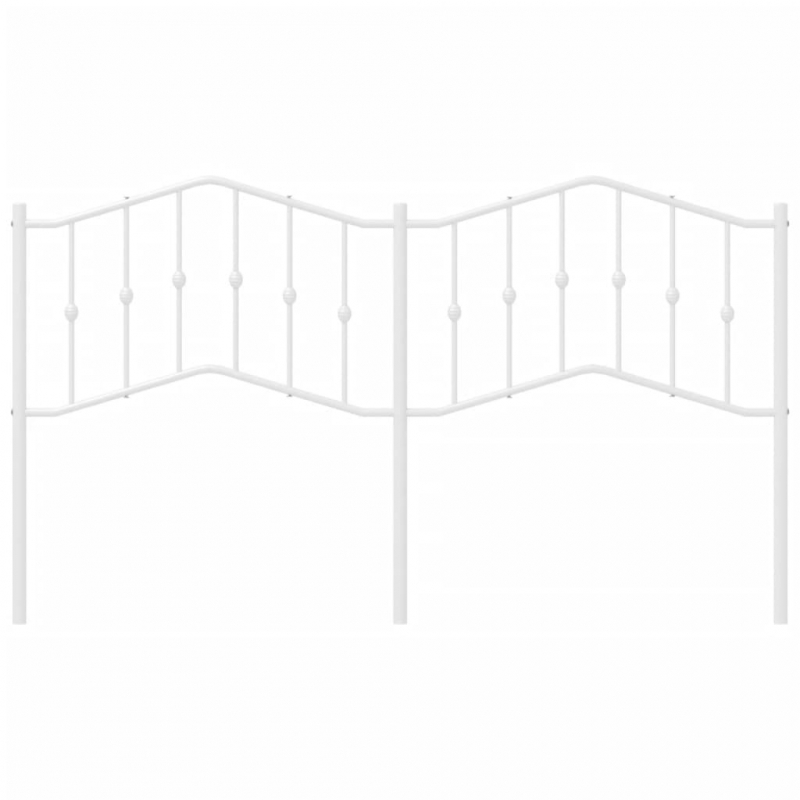 Kopfteil Metall Weiß 160 cm