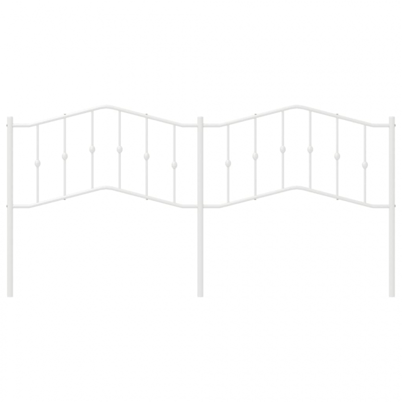 Kopfteil Metall Weiß 193 cm