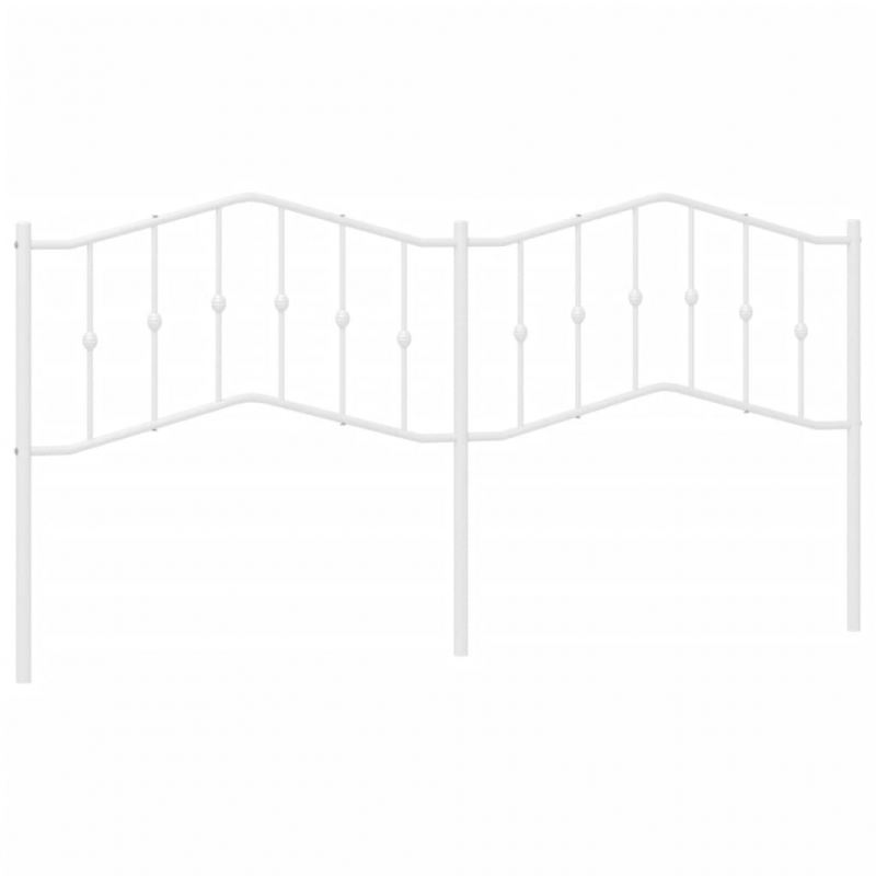 Kopfteil Metall Weiß 200 cm